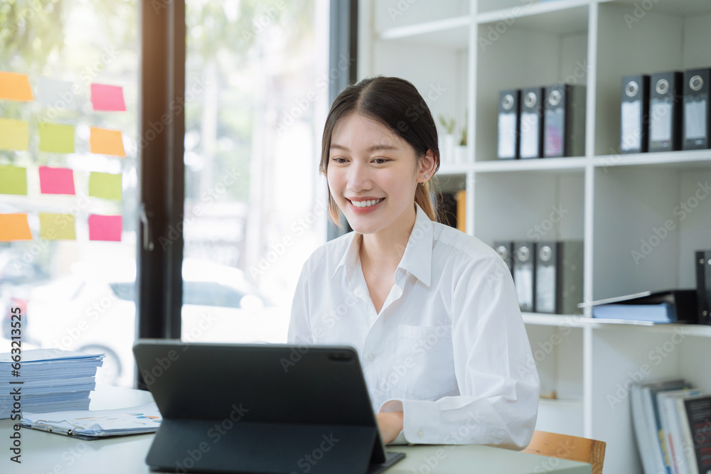 woman doing finance at home office with calculate expenses. woman doing finance at home office with calculate expenses.
