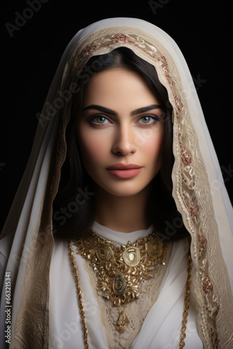 Portrait of an Arab bride