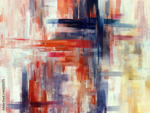 Fototapeta Naklejka Na Ścianę i Meble -  Expressive artwork with abstract paint strokes, oil painting on canvas, artistic texture