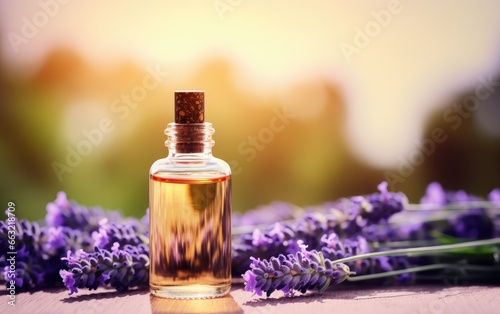 Lavender Essential Oil Bottle Natural