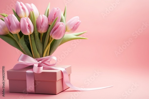 Pretty in Pink: Tulip Bouquet and Gift Box