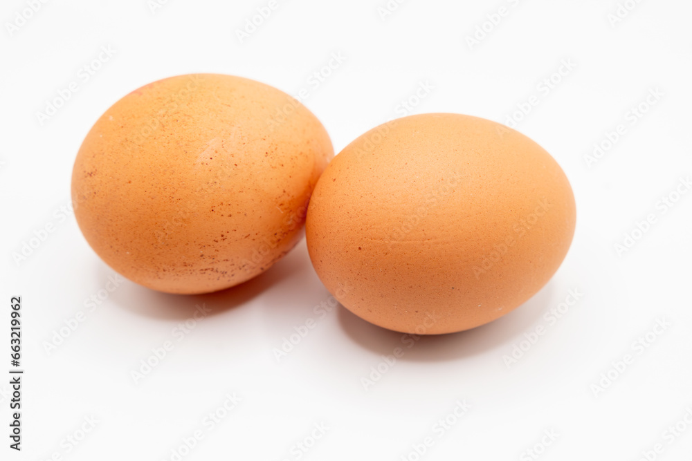 eggs isolated on white background