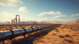 The natural gas transmission pipeline is a vital component of the energy infrastructure, facilitating the safe and efficient transport of natural gas from production sources to distribution points, en