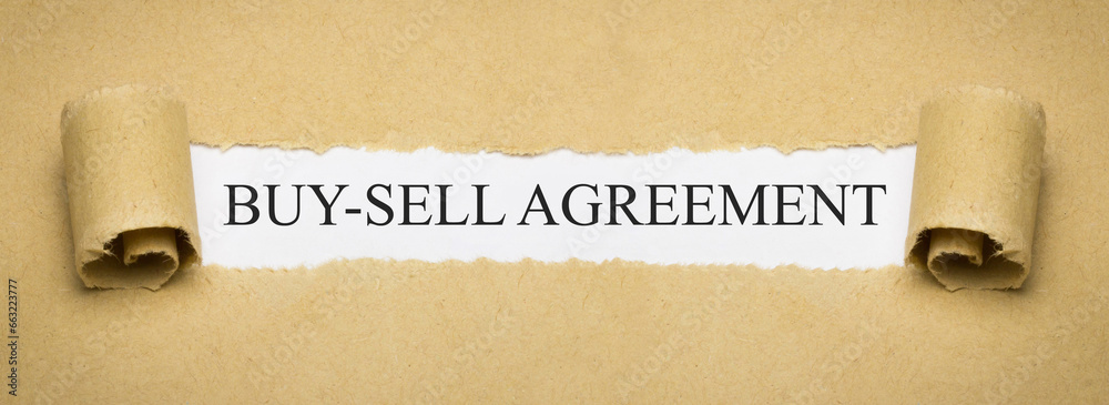 Buy-Sell Agreement  - obrazy, fototapety, plakaty 