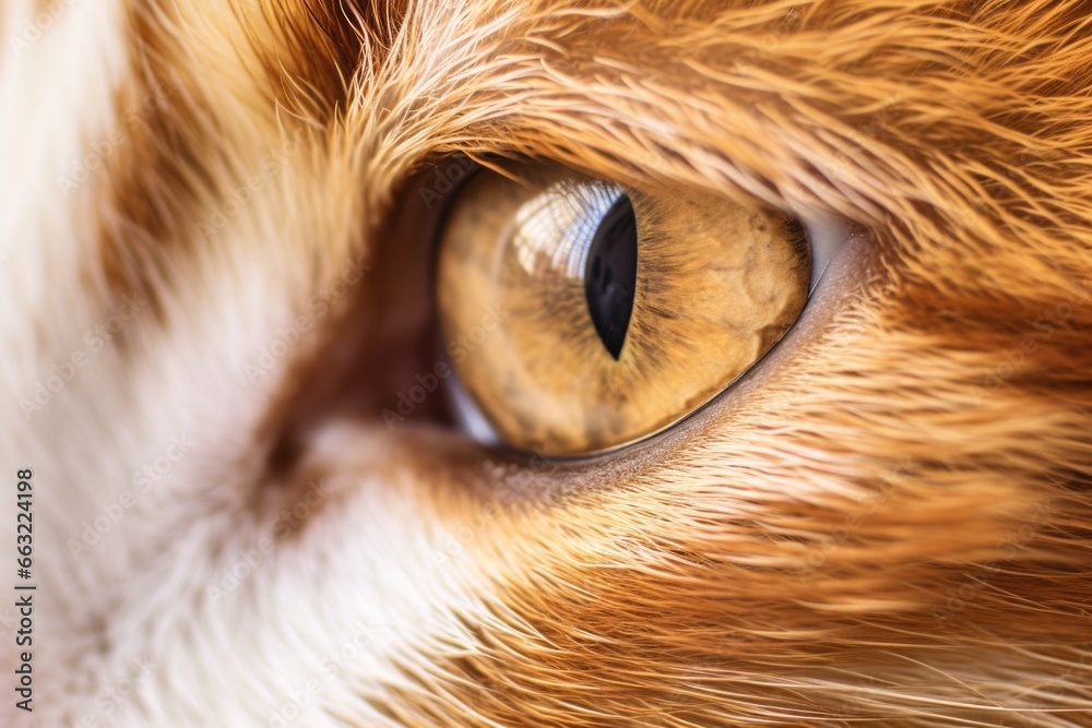 Obraz na płótnie macular degeneration in a feline eye, close up w salonie
