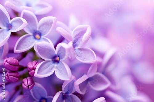 Lilac blossom macro background with copy space. © MKhalid