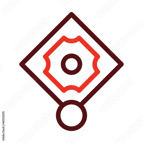 Infield Thick Line Two Colors Thick Line Two Colors Icon Design