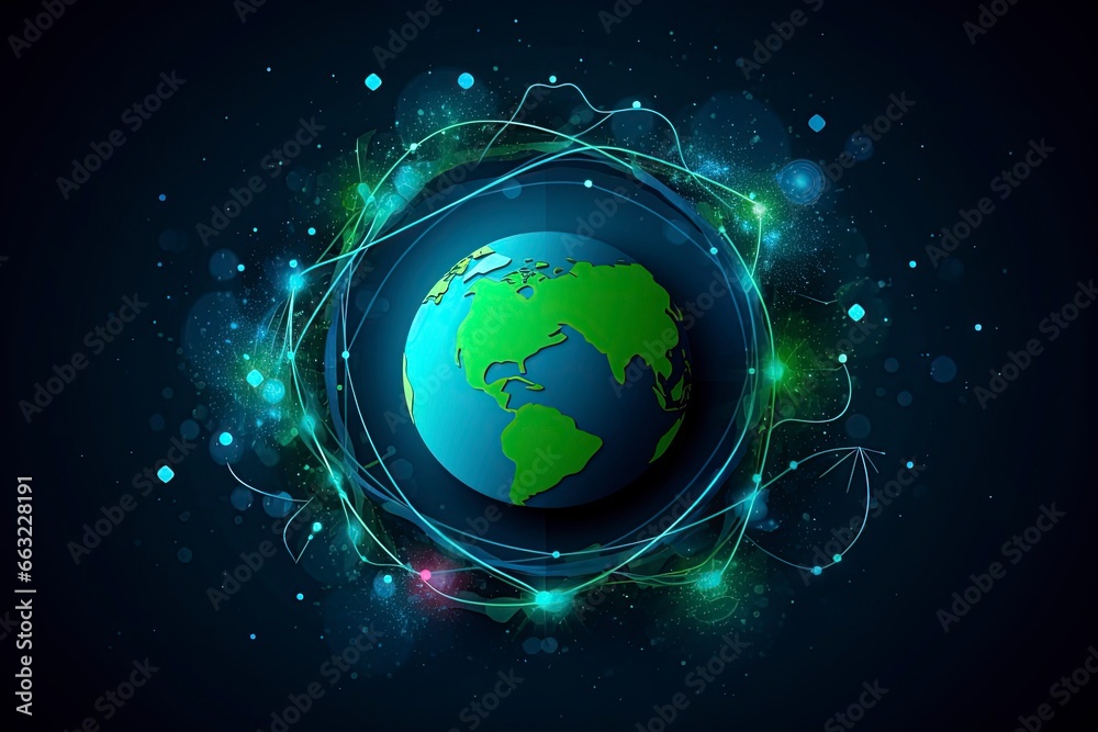 Obraz premium Earth environment day.AI generated