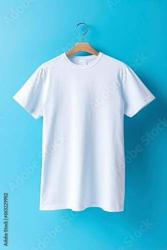 White t-shirt mockup.AI Generated