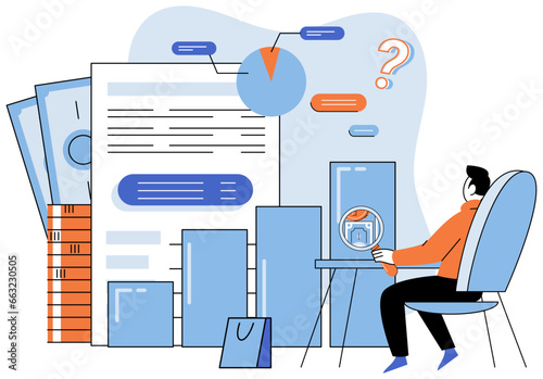 Promotion discount sale. Vector illustration. Flash sale online, jackpot event in online marketplace Sales index, thermometer of business vitality Forecast of future sales, soothsayer of business