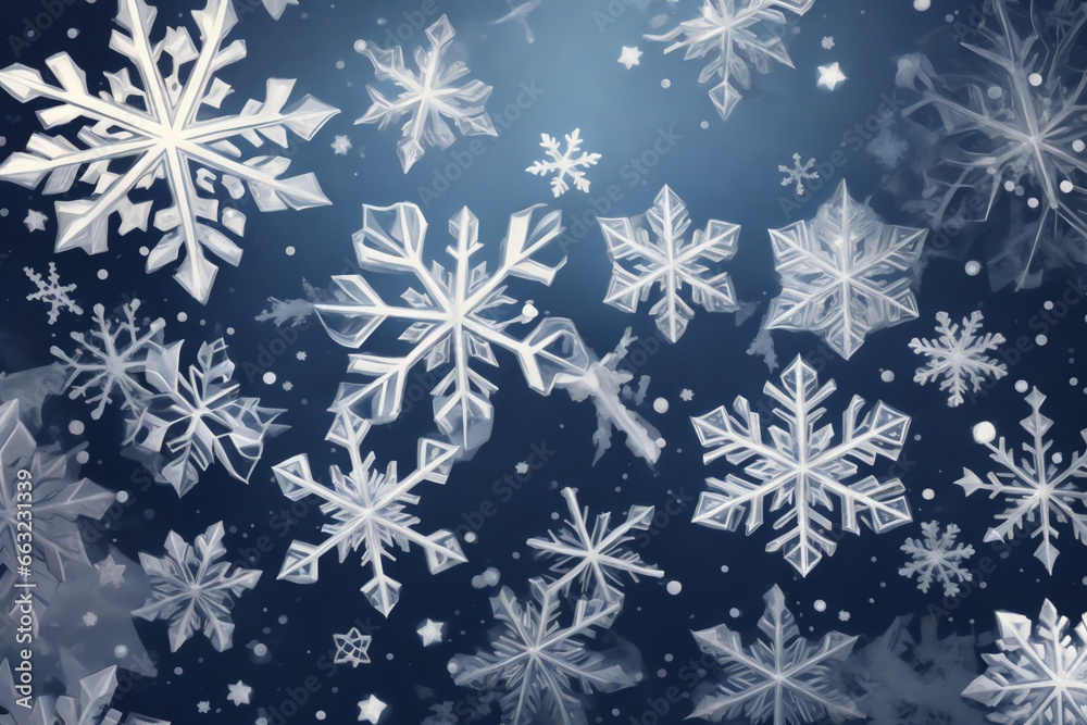 snowflakes on blue background winter graphic snowflakes on blue background winter graphic