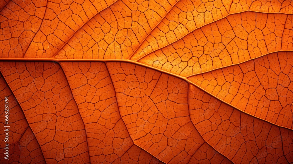 Obraz premium Orange leaf texture macro background. Autumn concept.