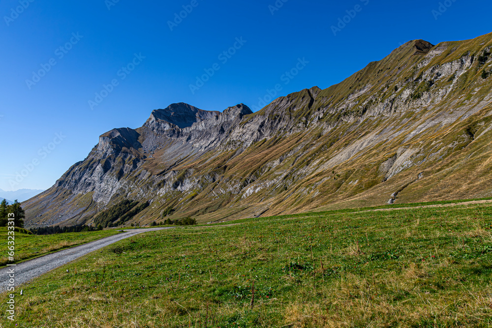 Paysages de la Route de la Soif, dans les Aravis, Savoie, France