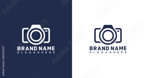 Camera logo design template. Camera icon vector. Photography logo design.
 photo