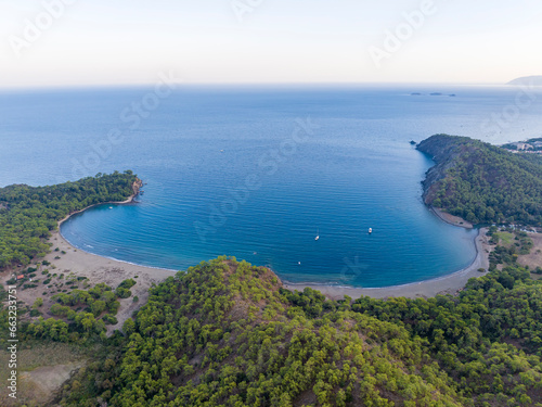 Fototapeta Naklejka Na Ścianę i Meble -  Phaselis ancient city and Phaselis bay, Antalya - Turkey