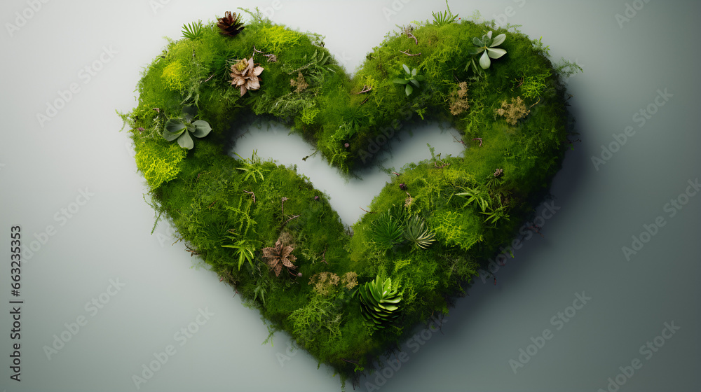 Heart-Shaped Moss Wreath Heart-Shaped Moss Wreath