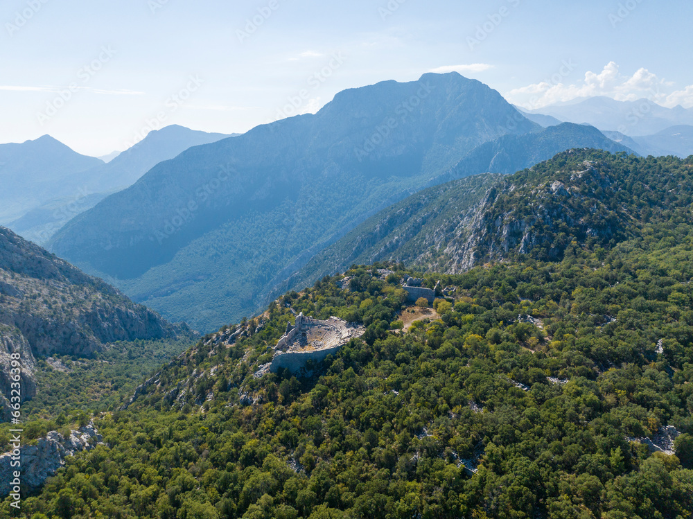 Termessos Ancient City is an important ancient city - Antalya - Turkey