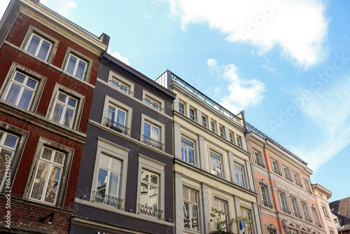 Aachen, NRW, Deutschland: Altbauten in der Innenstadt 