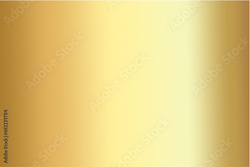 Vector gold gradient color background with shiny and smooth texture for metallic graphic design element 