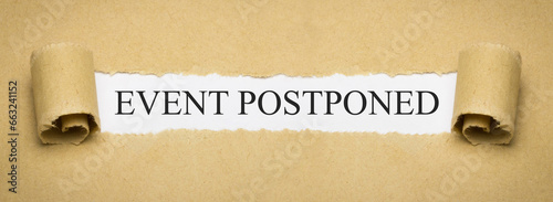 Event postponed photo