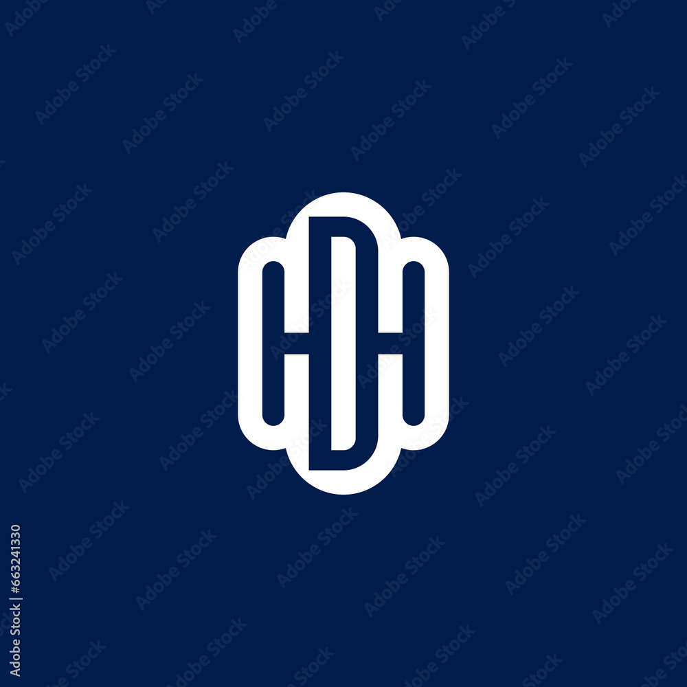The vector is a monogram of the letter H and D. The vector is a monogram of the letter H and D.