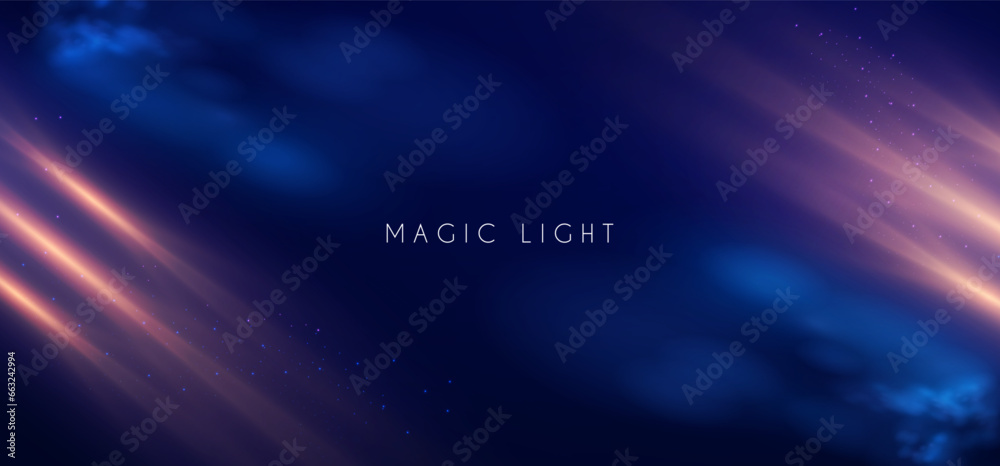 Magic and mystery light effect. Sacred isoteric glow. Cosmos, star and space transparent design.