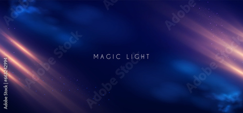 Magic and mystery light effect. Sacred isoteric glow. Cosmos, star and space transparent design.