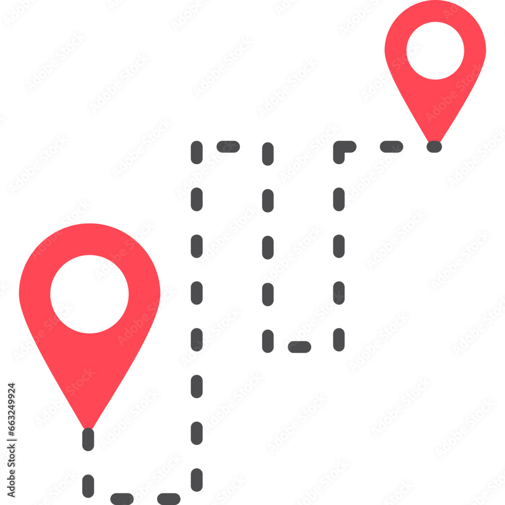 Fototapeta premium Destination Icon