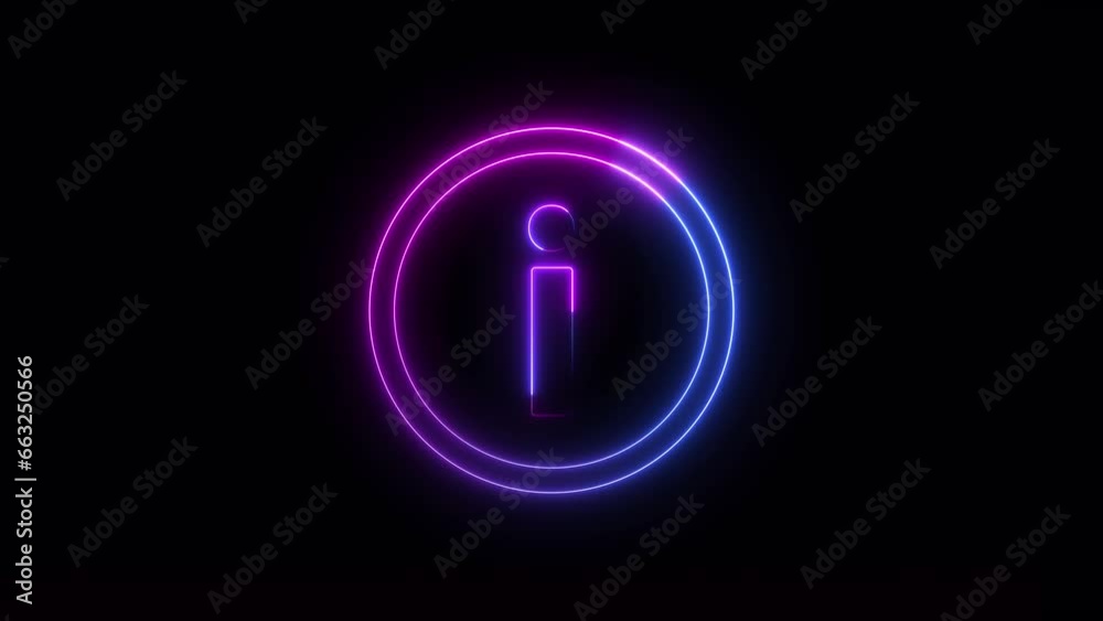 Blue Purple Neon I Letter Intro Animation on black background 4k video. Blue Purple Neon I Letter Intro Animation on black background 4k video.