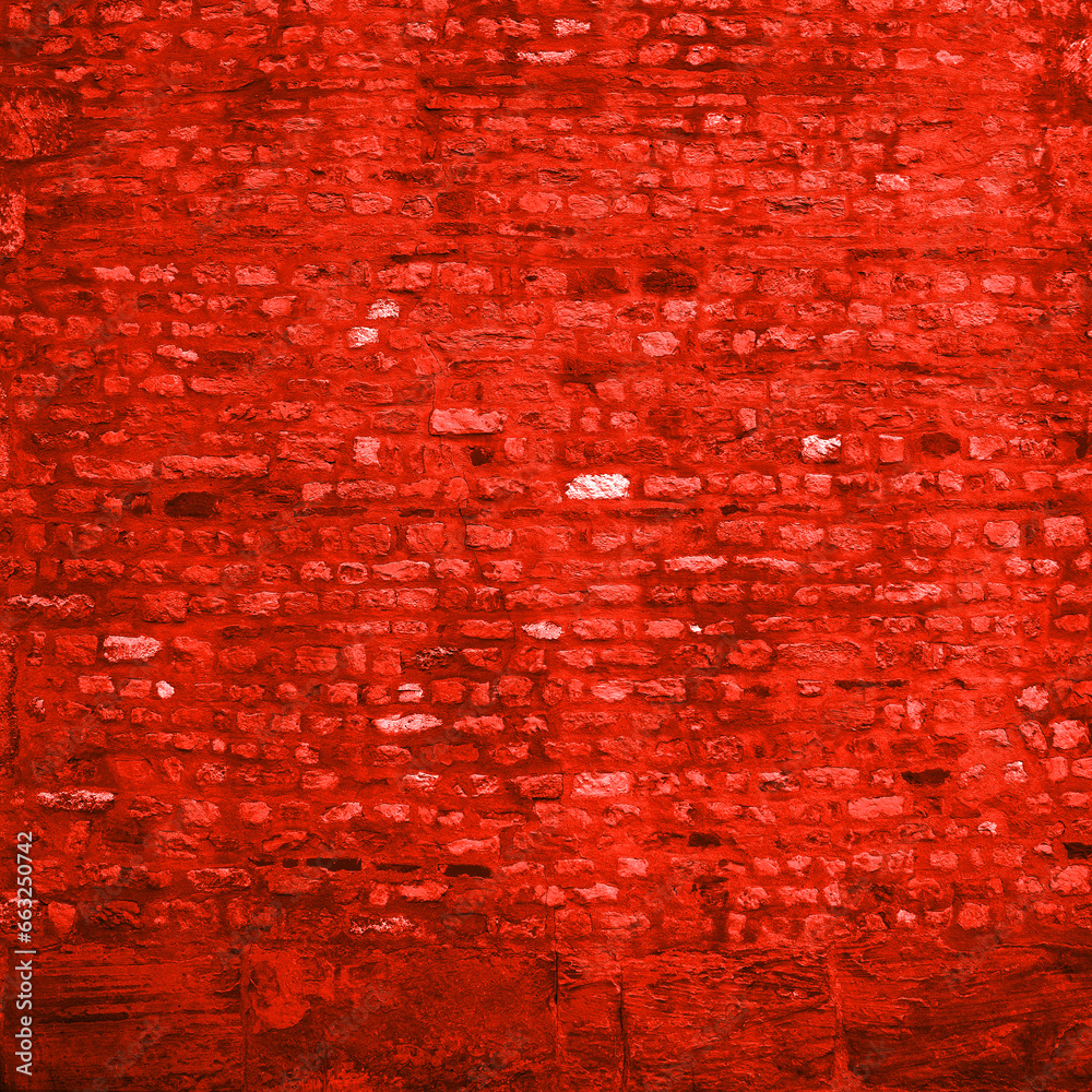Obraz premium Deep red stone wall tbackground