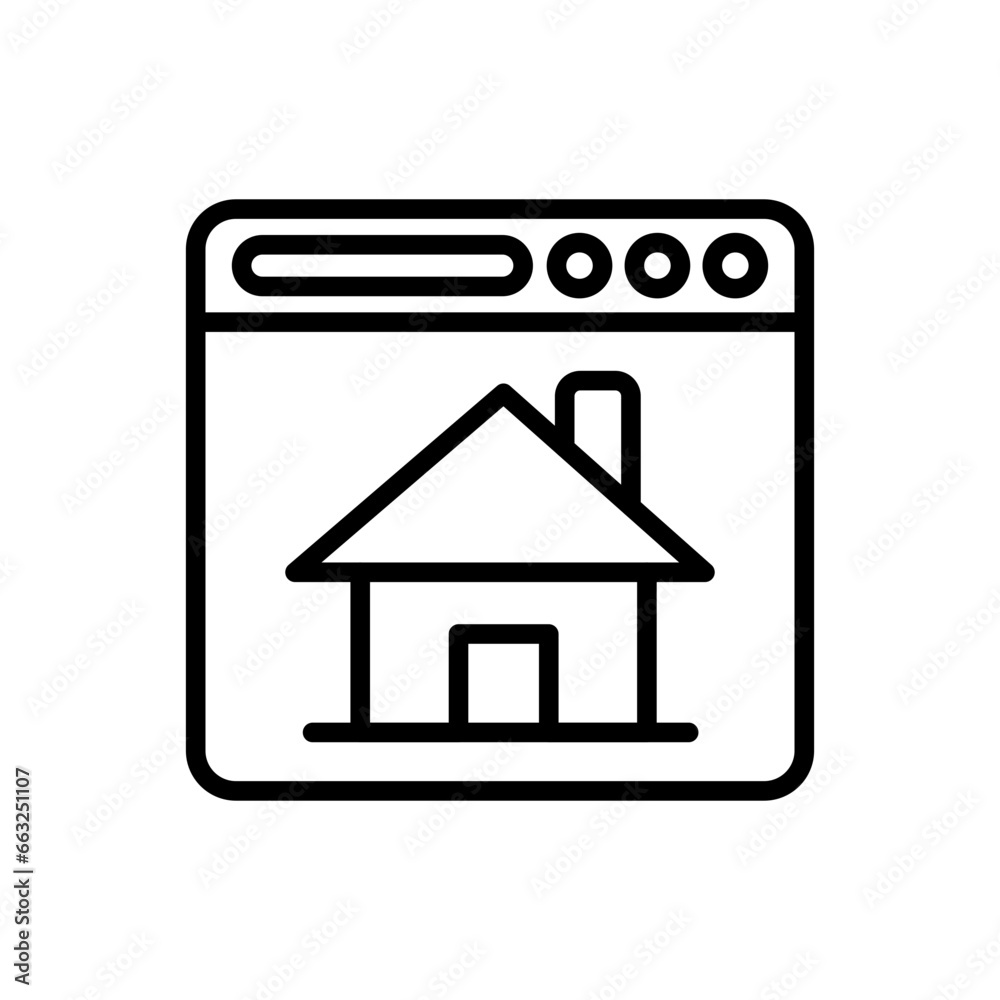 SEO Homepage icon in vector. Illustration SEO Homepage icon in vector. Illustration