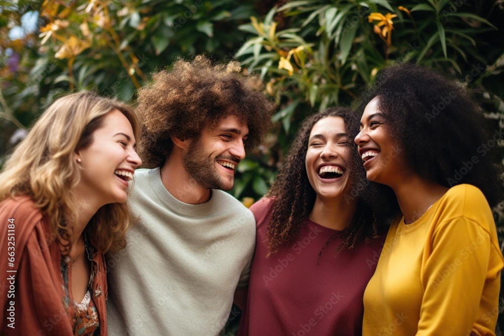 Summer vacation and teenage concept. Happy community of diverse people. Summer vacation and teenage concept. Happy community of diverse people.