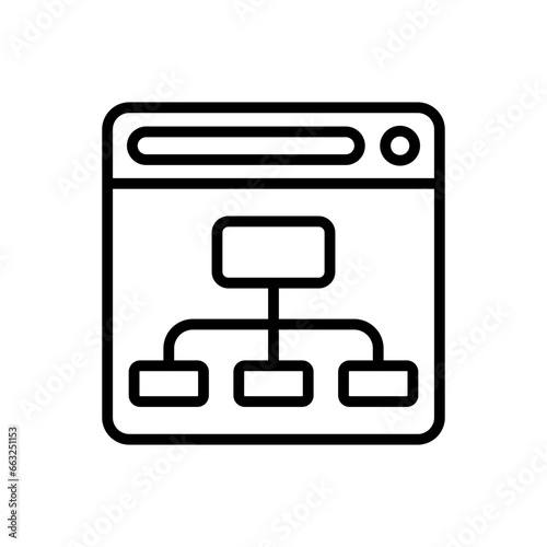 Sitemap icon in vector. Illustration
