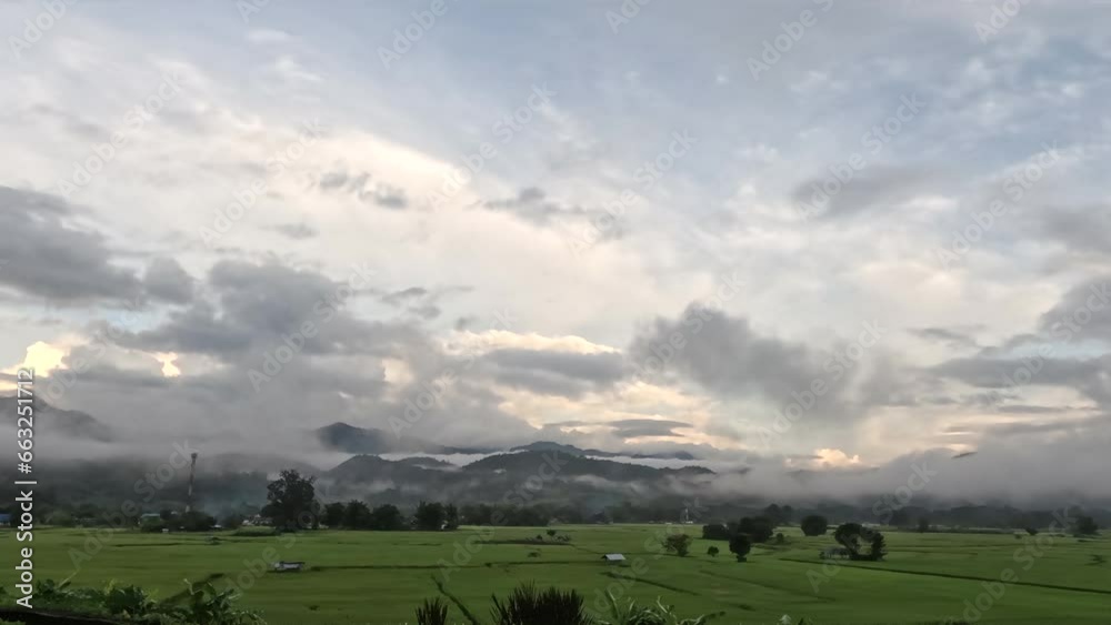 Time-lapse of beautiful blue sky with cloudy movement. Puffy fluffy white clouds. Cumulus cloudscape time lapse. Time-lapse of beautiful blue sky with cloudy movement. Puffy fluffy white clouds. Cumulus cloudscape time lapse.
