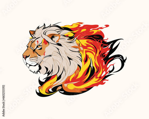Free vector tiger head logo illustration