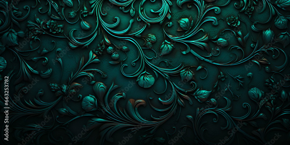 Dark rich turquoise abstract background Dark rich turquoise abstract background
