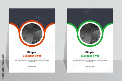 Creative business company A4 flyer template