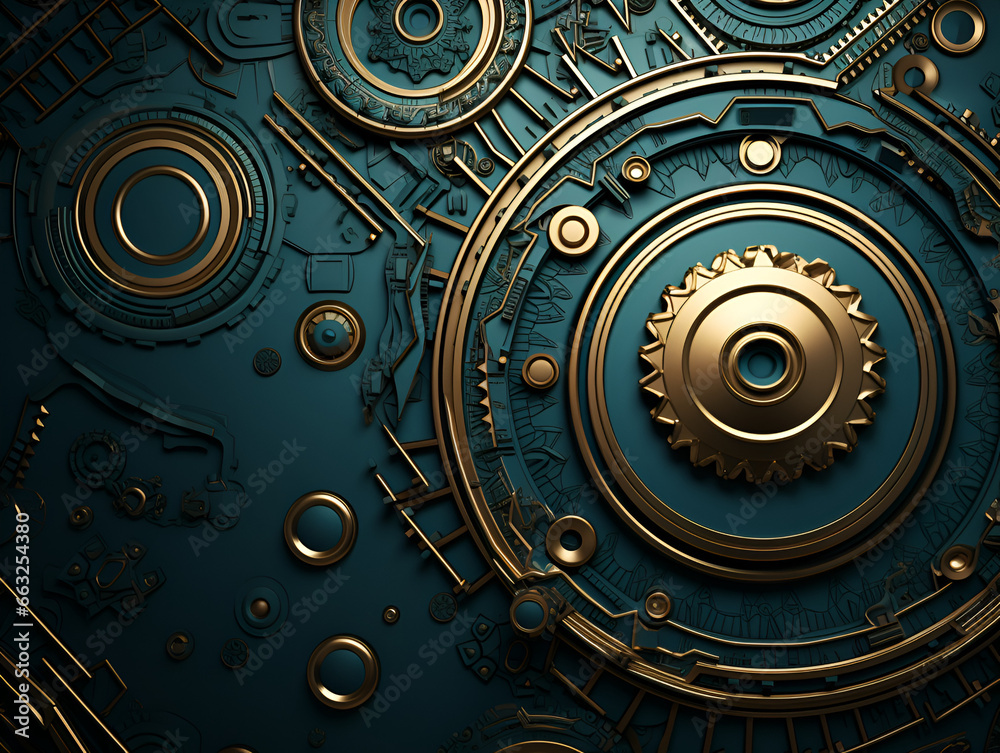 Golden and dark turquoise abstract background Golden and dark turquoise abstract background
