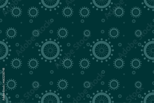 Green pattern for seamless fabric print