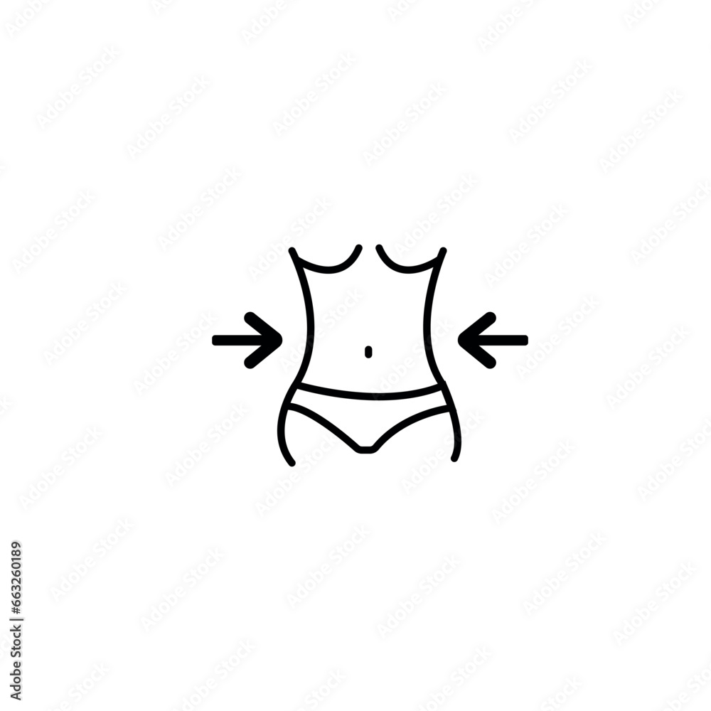  Fitness Outline Icon vector ,Fitness & health icon 