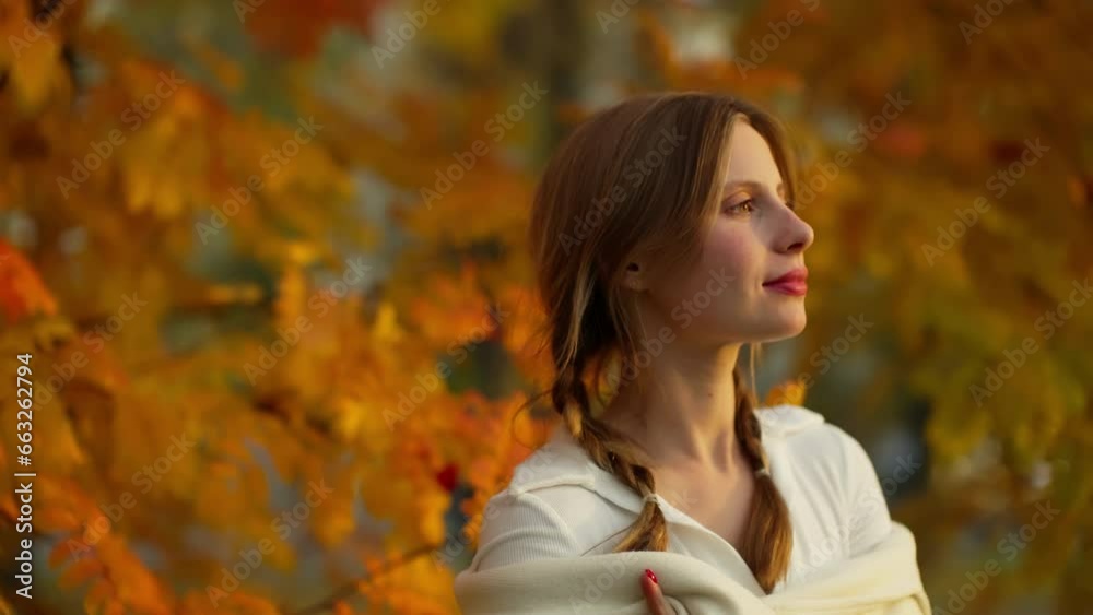 Beautiful girl on the background of autumn leaves. Beautiful girl on the background of autumn leaves.
