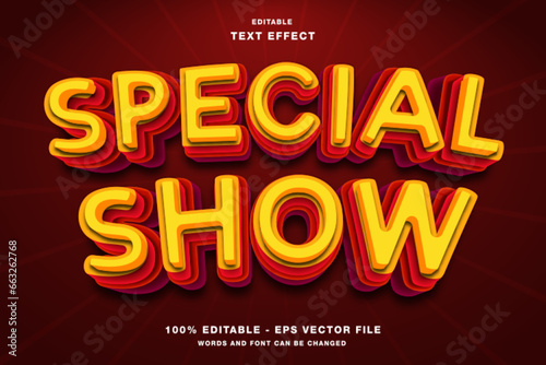 Special Show Editable Text Effect