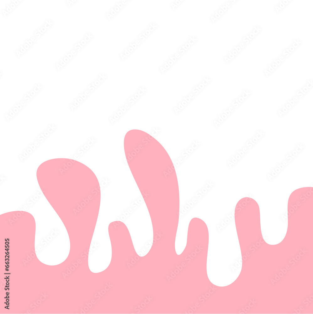 Pink Pastel Melted Corner Background Element Pink Pastel Melted Corner Background Element