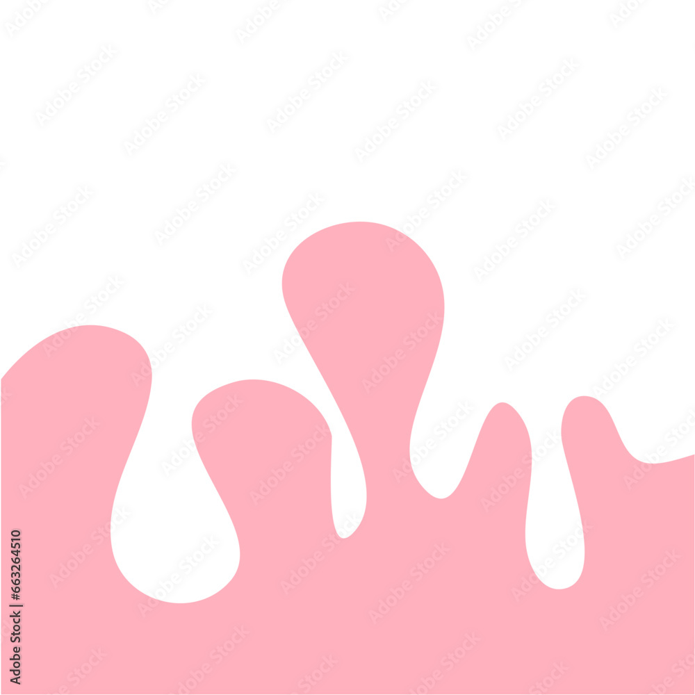 Pink Pastel Melted Corner Background Element Pink Pastel Melted Corner Background Element
