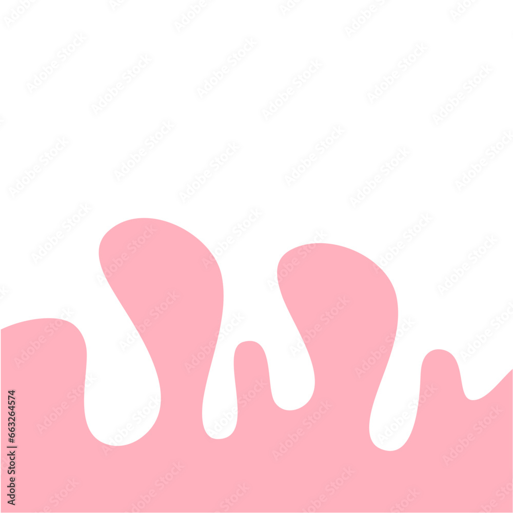 Pink Pastel Melted Corner Background Element Pink Pastel Melted Corner Background Element