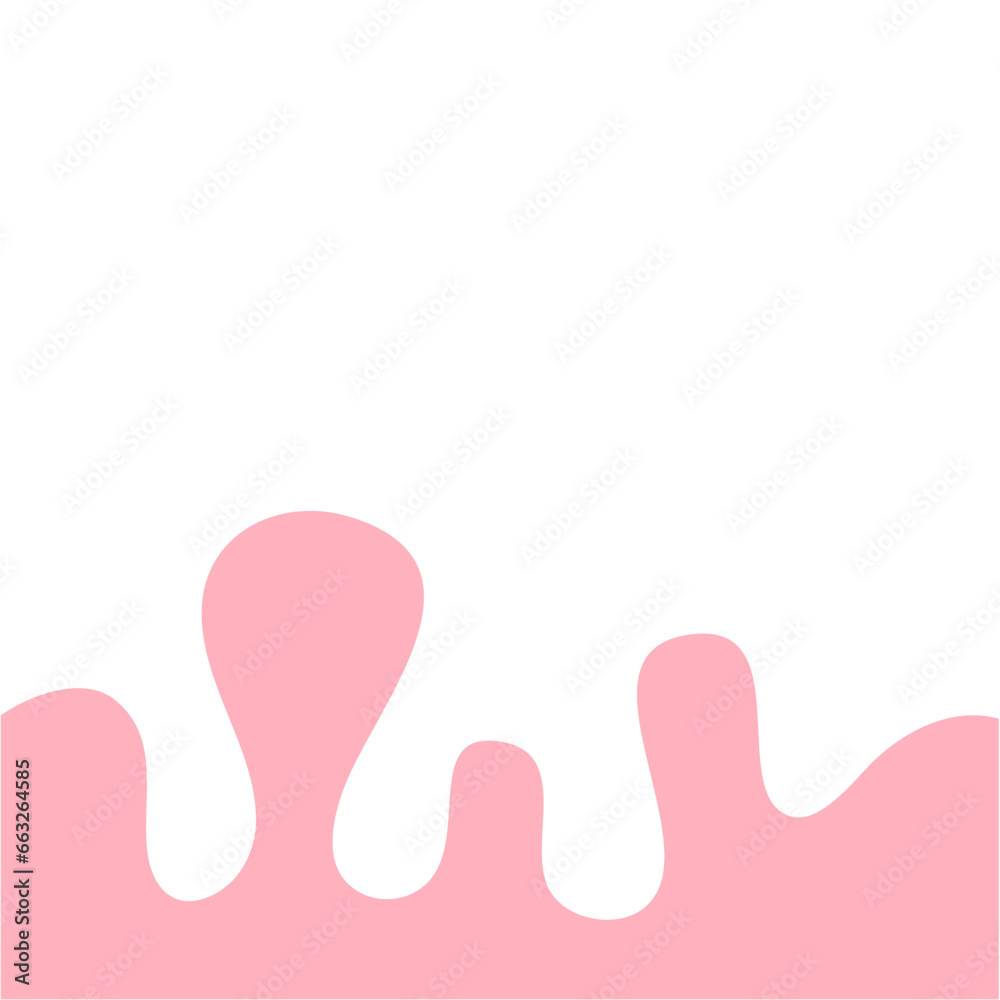 Pink Pastel Melted Corner Background Element Pink Pastel Melted Corner Background Element