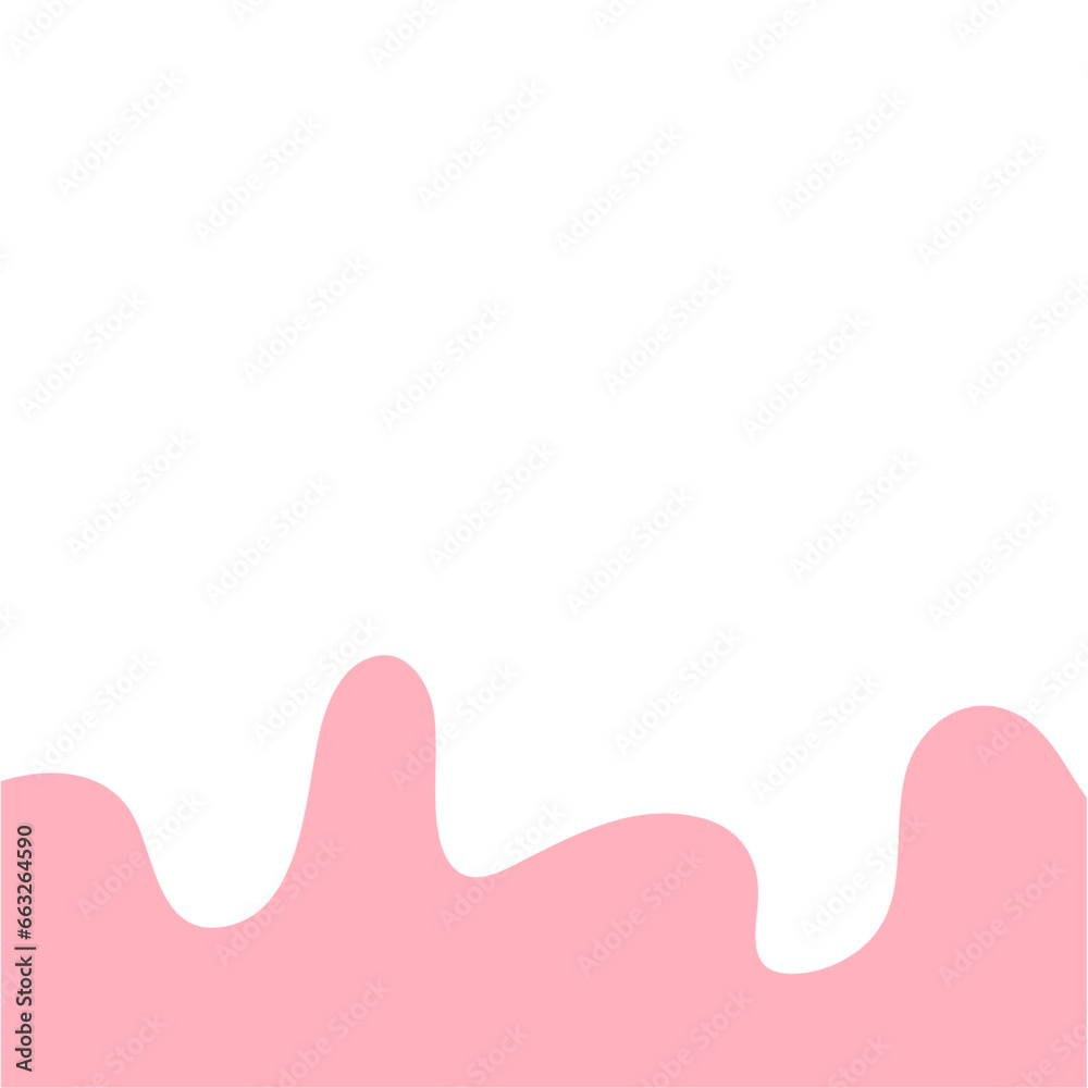 Pink Pastel Melted Corner Background Element Pink Pastel Melted Corner Background Element