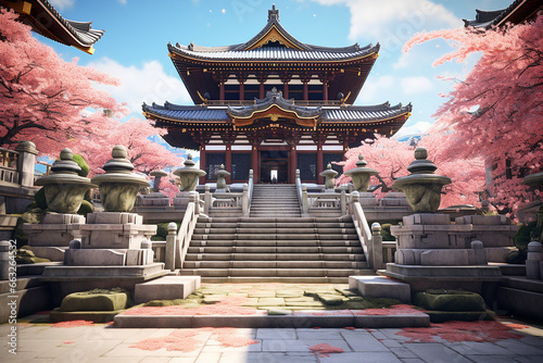 A Japanese temple from the past
