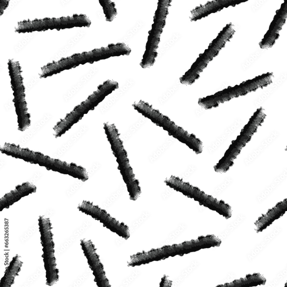 Hand Drawn Lines Seamless Pattern Set. Seamless pattern. 