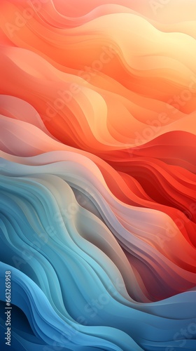 Colorful wavy gradient screensaver
